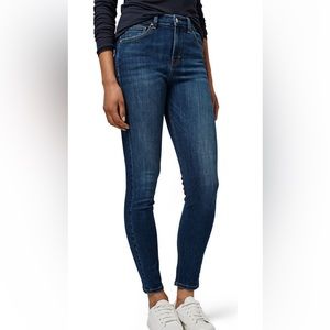 Topshop Jamie High Rise Skinny Blue Jeans Size 28